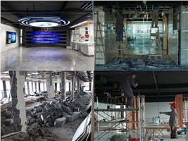 施工速遞|正?，F(xiàn)代高端智能一體化展廳施工完成情況